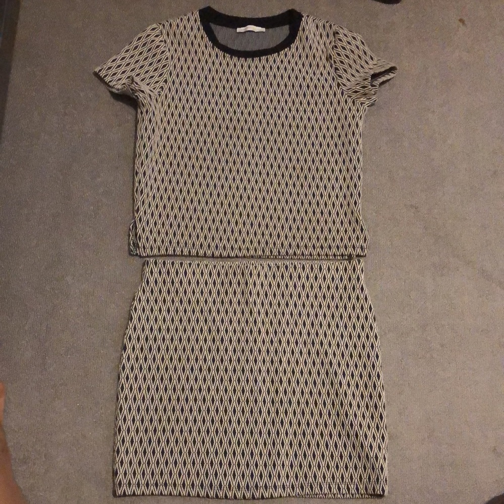 Zara shirt and skirt set